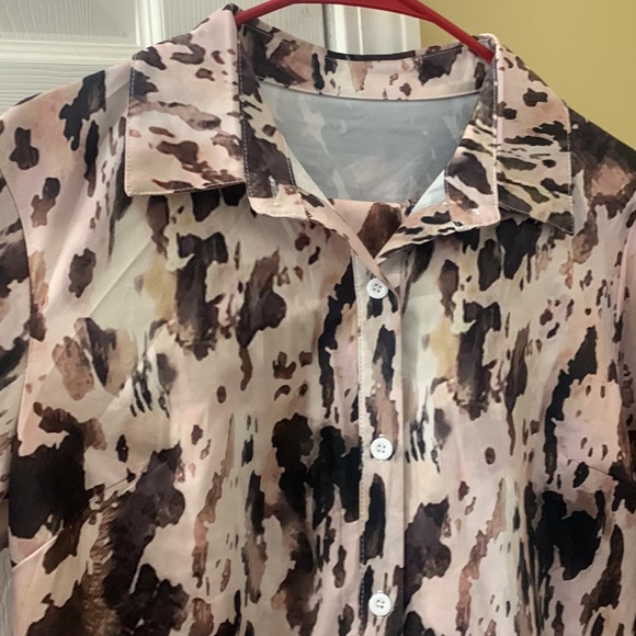 Print blouse and pants set - Picture 6 of 7